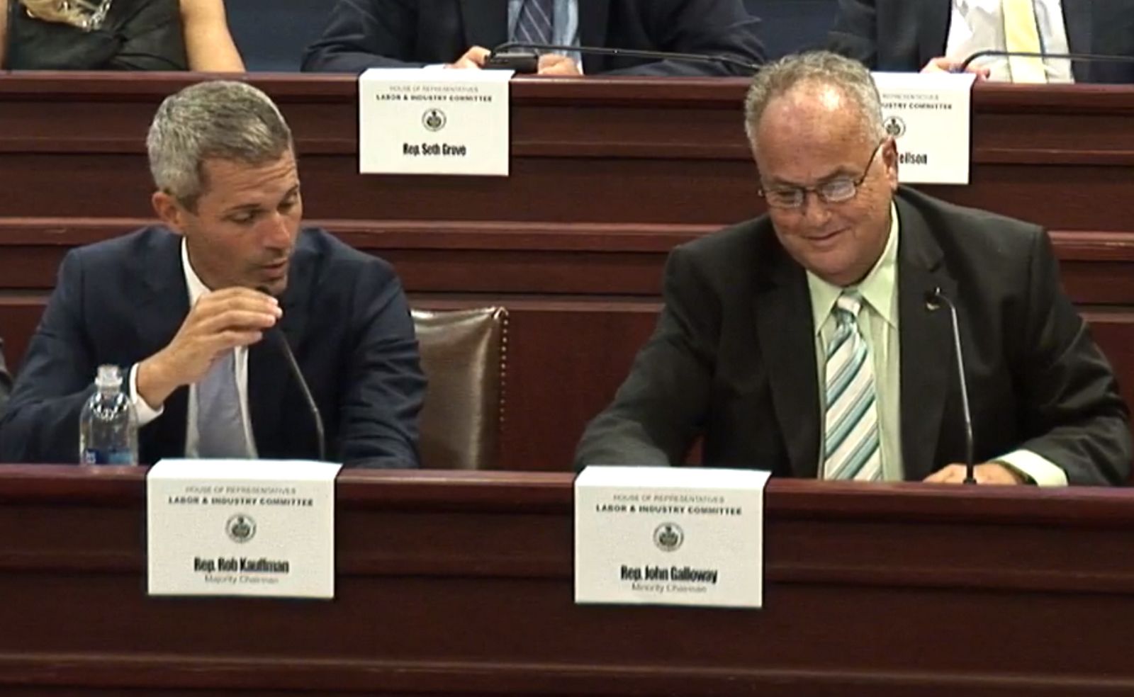 Rep. Rob Kauffman Rep. John Galloway 9-5-18